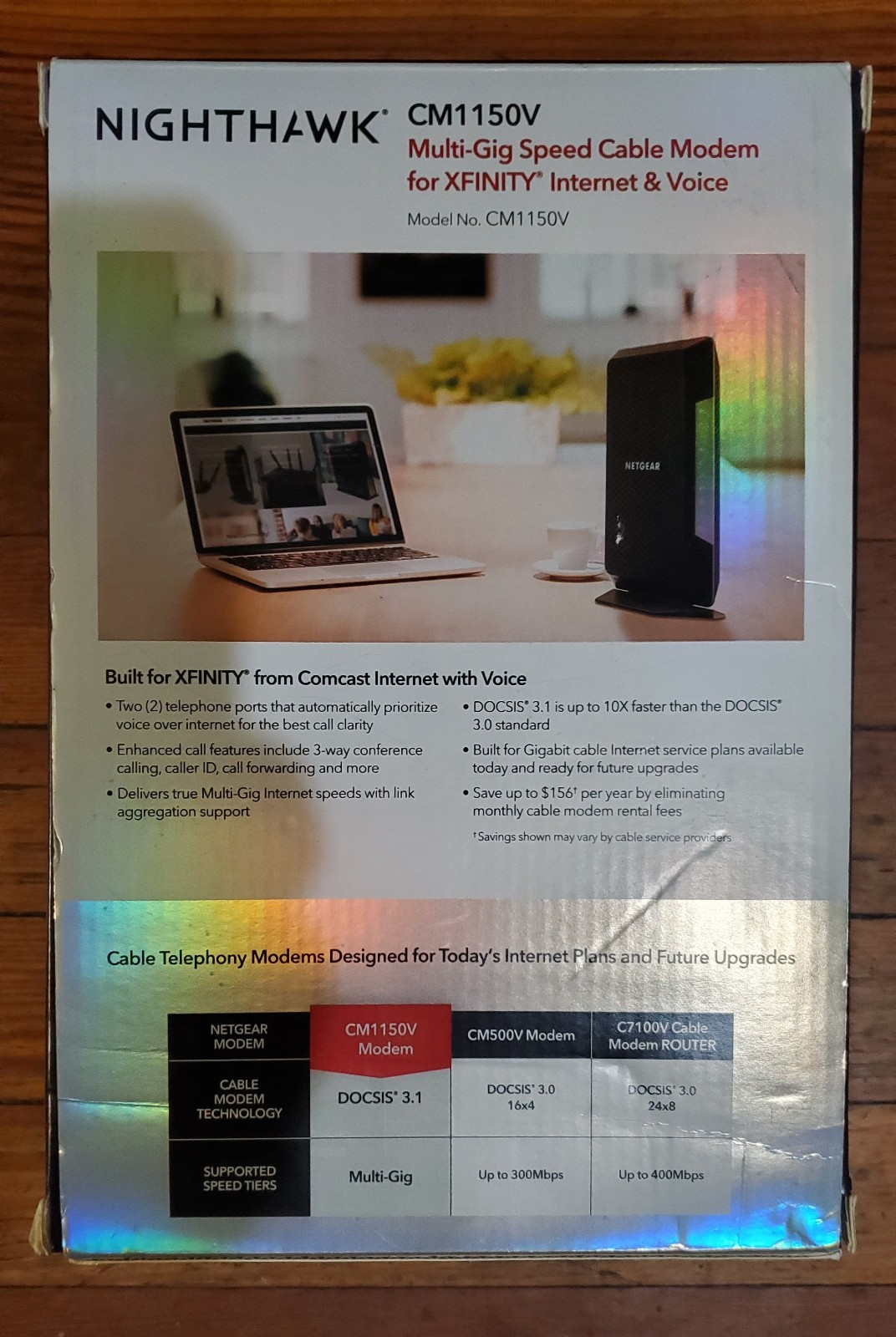 Netgear Night Hawk CM1150V DOCSIS 3.1 XFINITY Modem gently used $74.58
