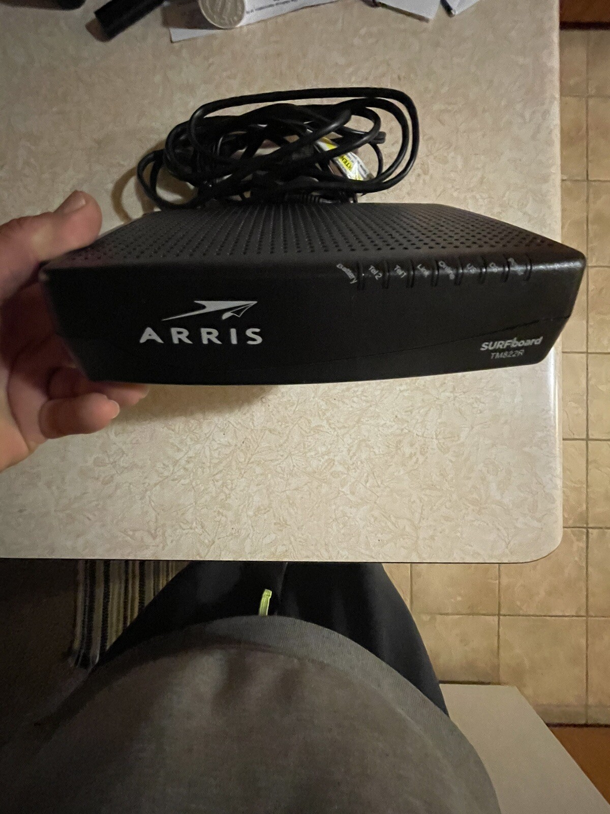 ARRIS TM822R Internet &amp Voice DOCSIS 3.0 Modem