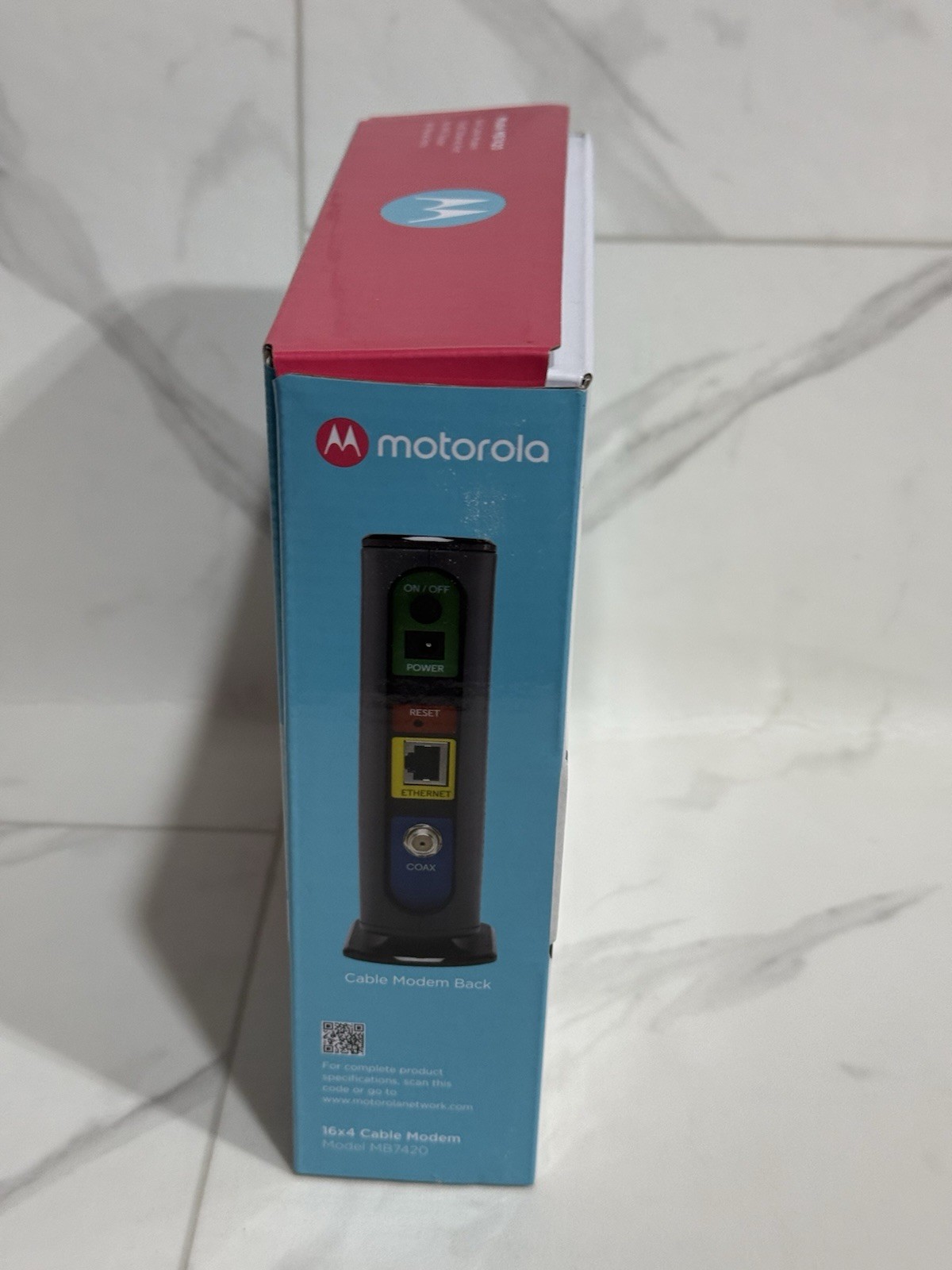 Motorola MB7420-10 16×4 686 Mbps DOCSIS 3.0 Cable Modem New Open Box