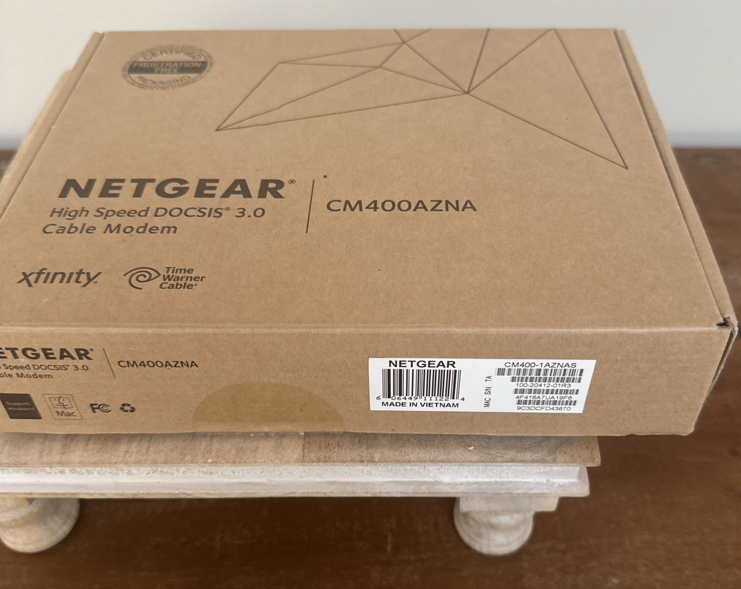 High Speed Cable Modem, Netgear CM400-1AZNAS 100 Mbps