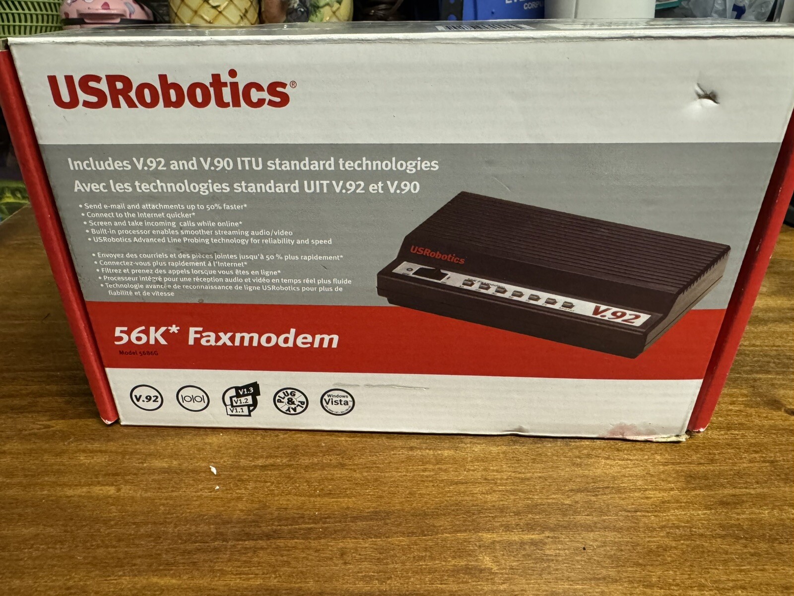 USRobotic 5686G V92 & V90 External Faxmodem