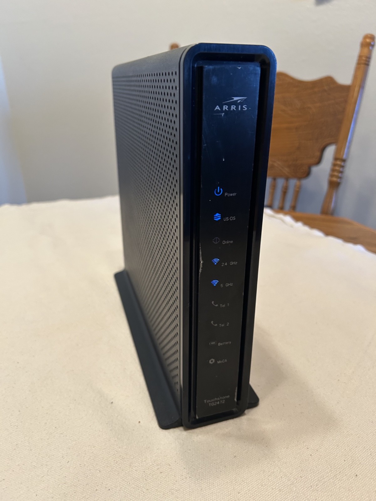 ARRIS Touchstone TG2472G Cable Voice Gateway Modem Home Office WiFi Black
