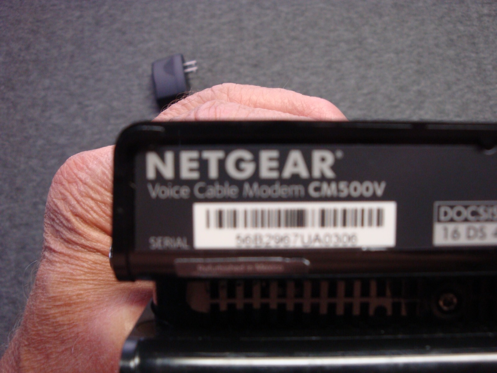 NETGEAR CM500V Cable Modem for Internet & Voice with Wires (No WIFI Router)