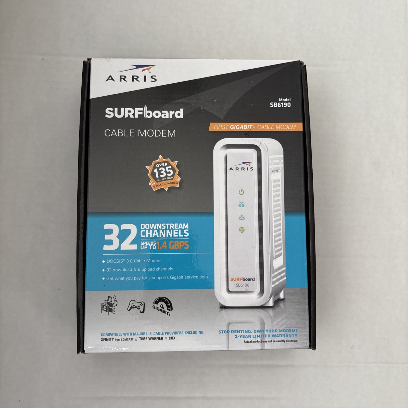 ARRIS SURFboard DOCSIS 3.0 Cable Modem – SB6190