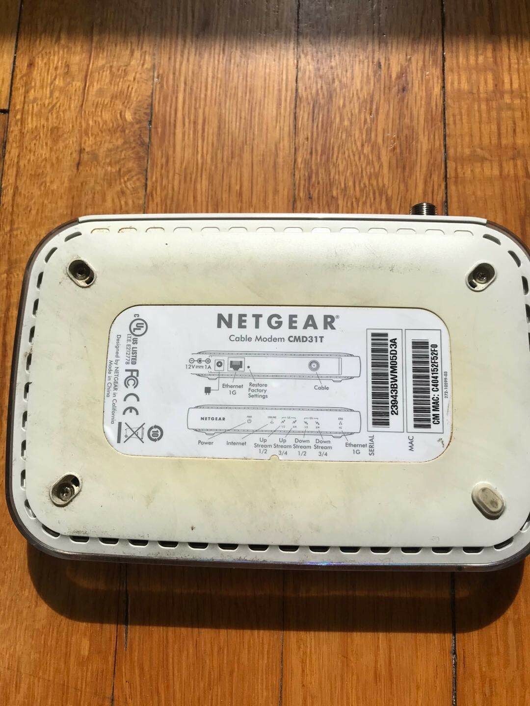 Netgear – 3.0 High Speed Cable Modem Docsis CMD31T 153.6 Mbps