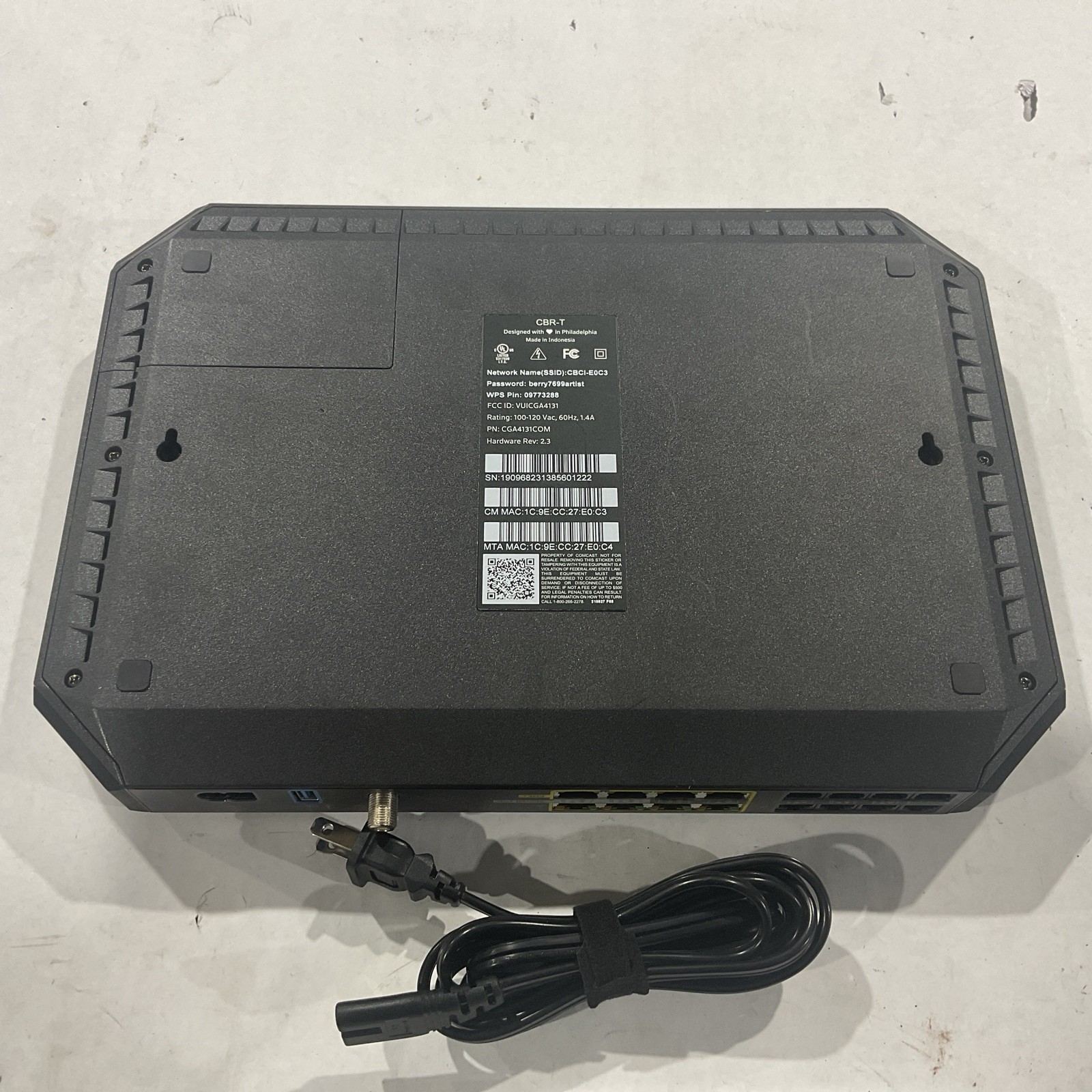 Comcast Business CBR-T Modem/Wifi Router