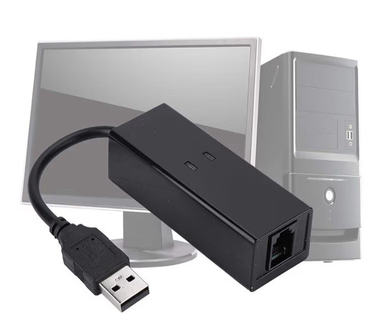 RJ11 Port USB 2.0 56K External Dial Up Voice Fax Data Modem Win 7/8/10 V.92/V.90