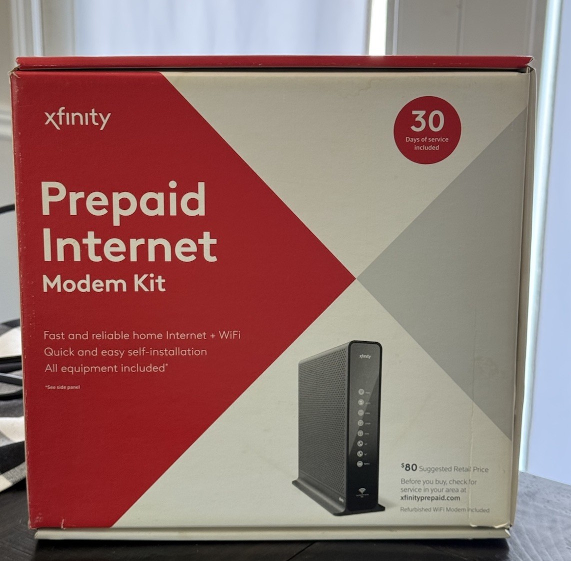 Xfinity Arris TG1682P Prepaid Dual Band Wi-Fi Modem With Power Cords