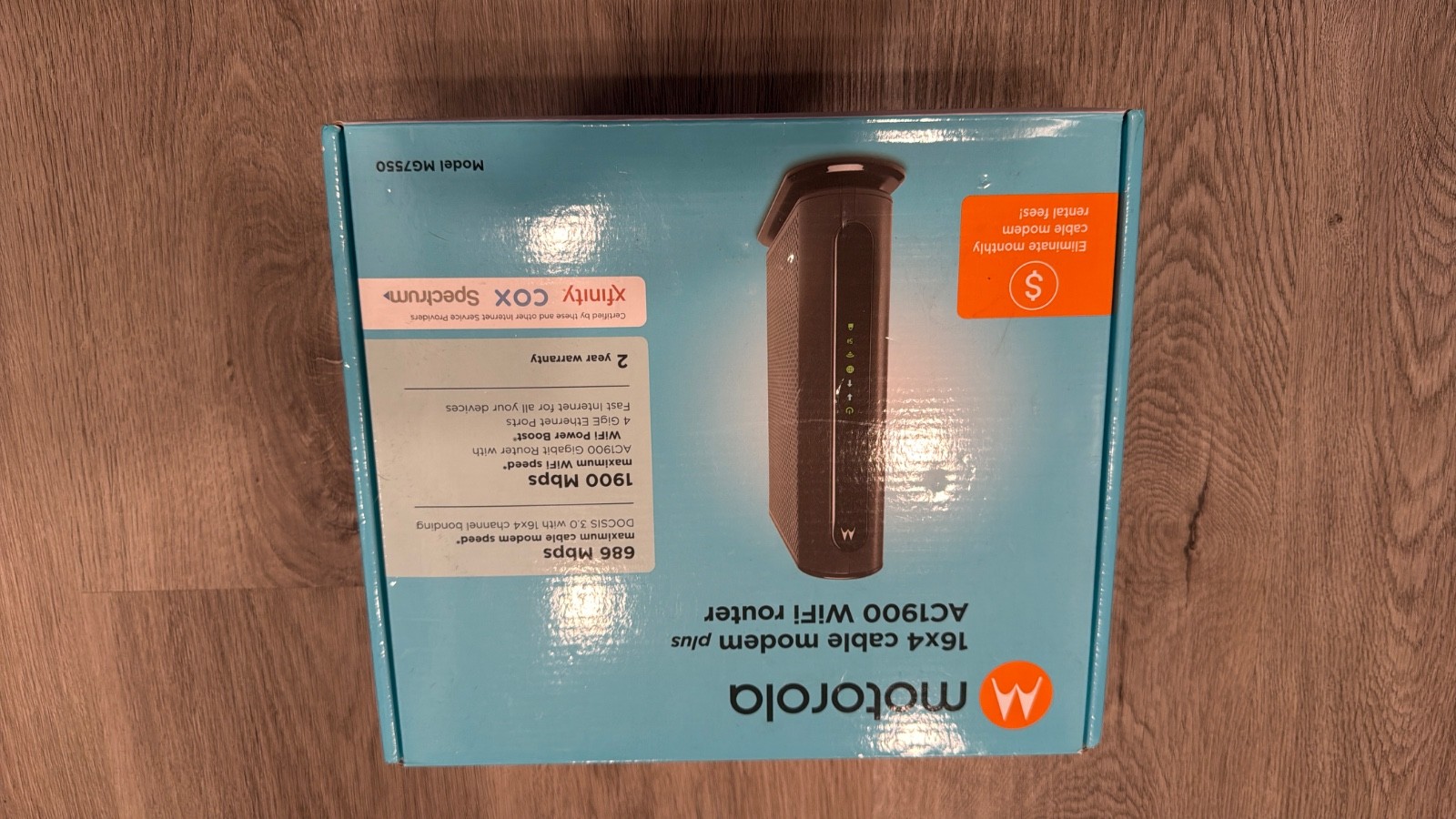 Motorola MG7540-10 16×4 Cable Modem – Black