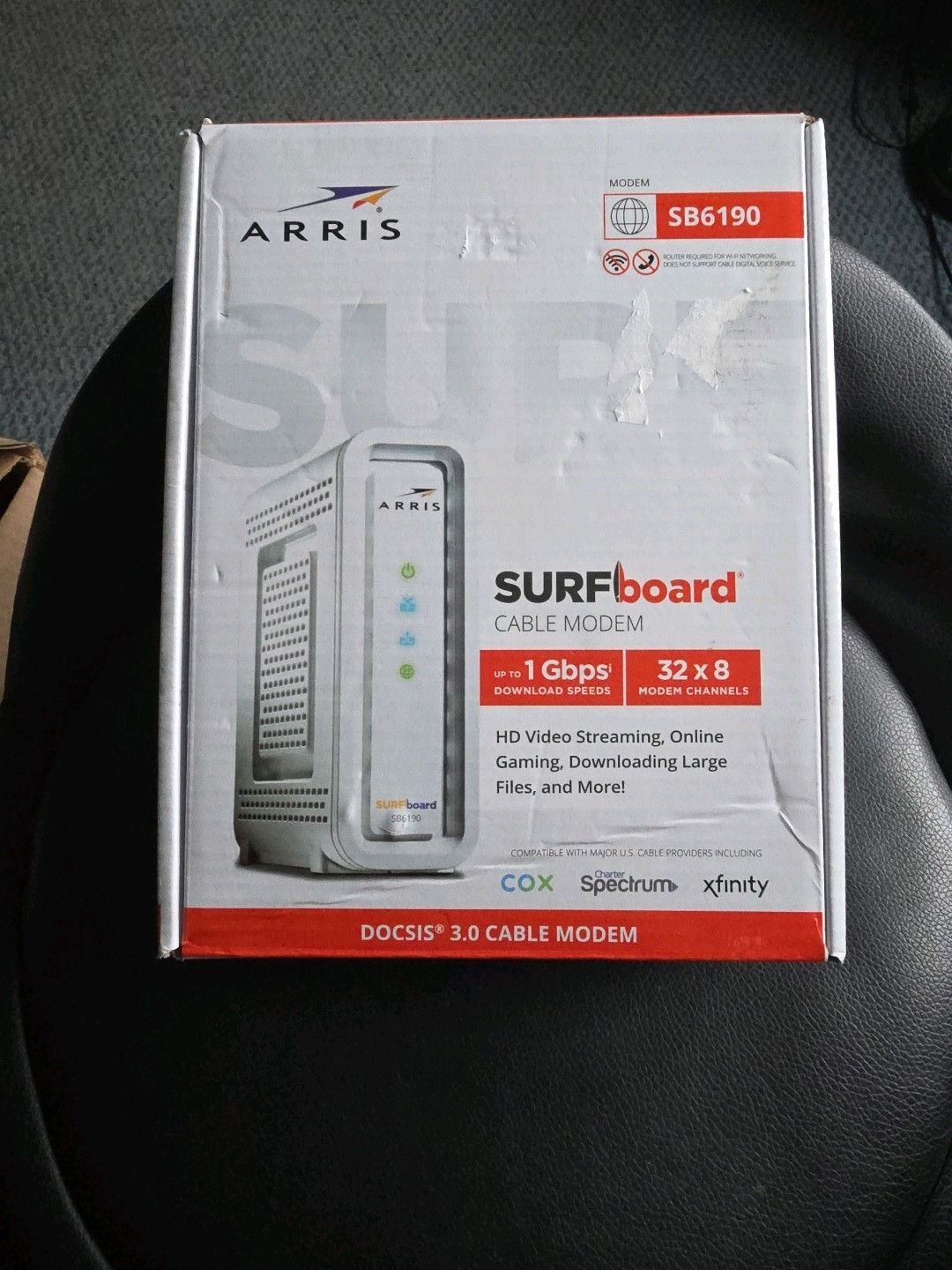 Arris Surfboard SB6190 Cable Modem White 1Gbps