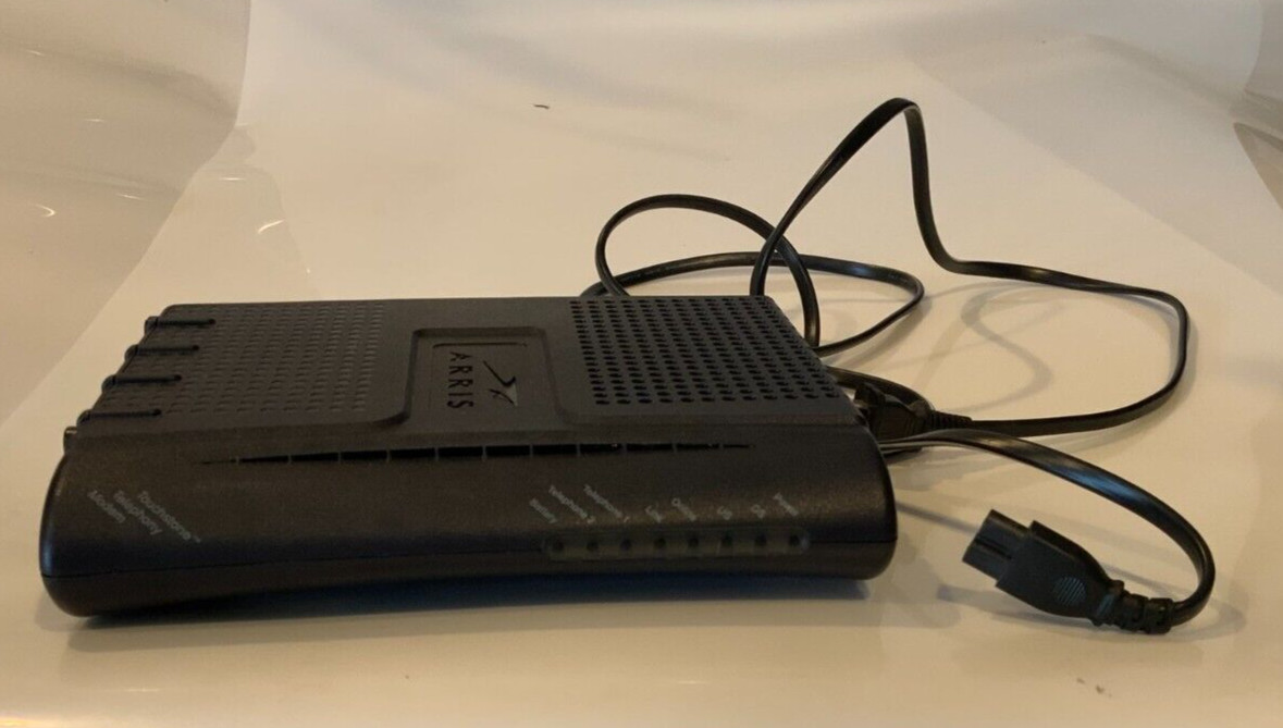 ARRIS TOUCHSTONE TM502G/CT CABLE MODEM with AC ADAPTER INCLUDED