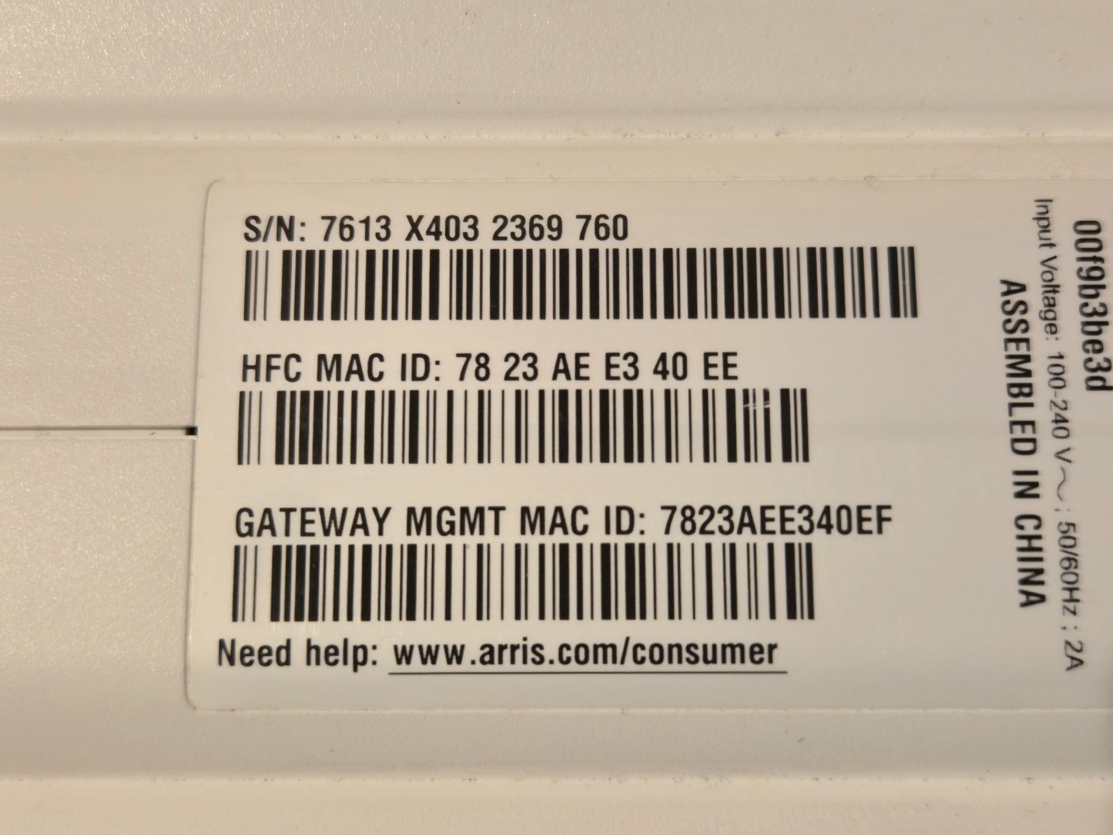 ARRIS SURFboard SBG6900-AC Docsis 3.0 16×4 Cable Modem/ Wi-Fi AC1900 Router