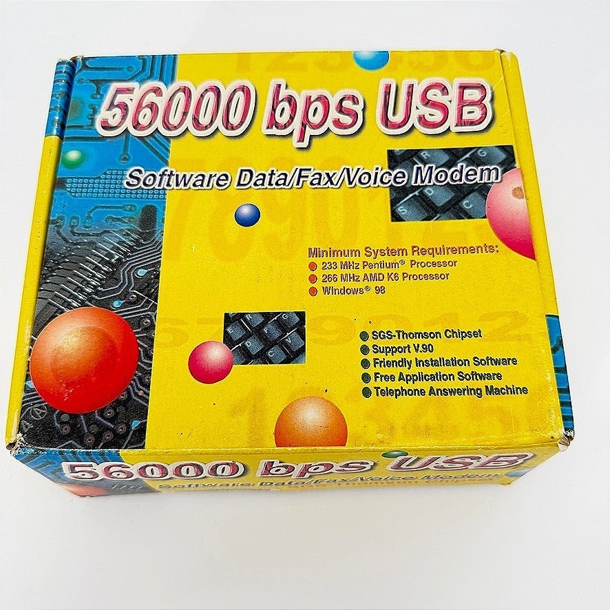 SGS-Thomson 56000 bps USB Software Data/Fax/Voice Modem WS-5614UVS