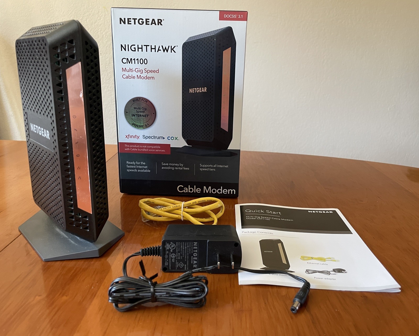 Netgear Nighthawk CM1100 DOCSIS 3.1 Multi-Gig Cable Modem XFINITY SPECTRUM COX
