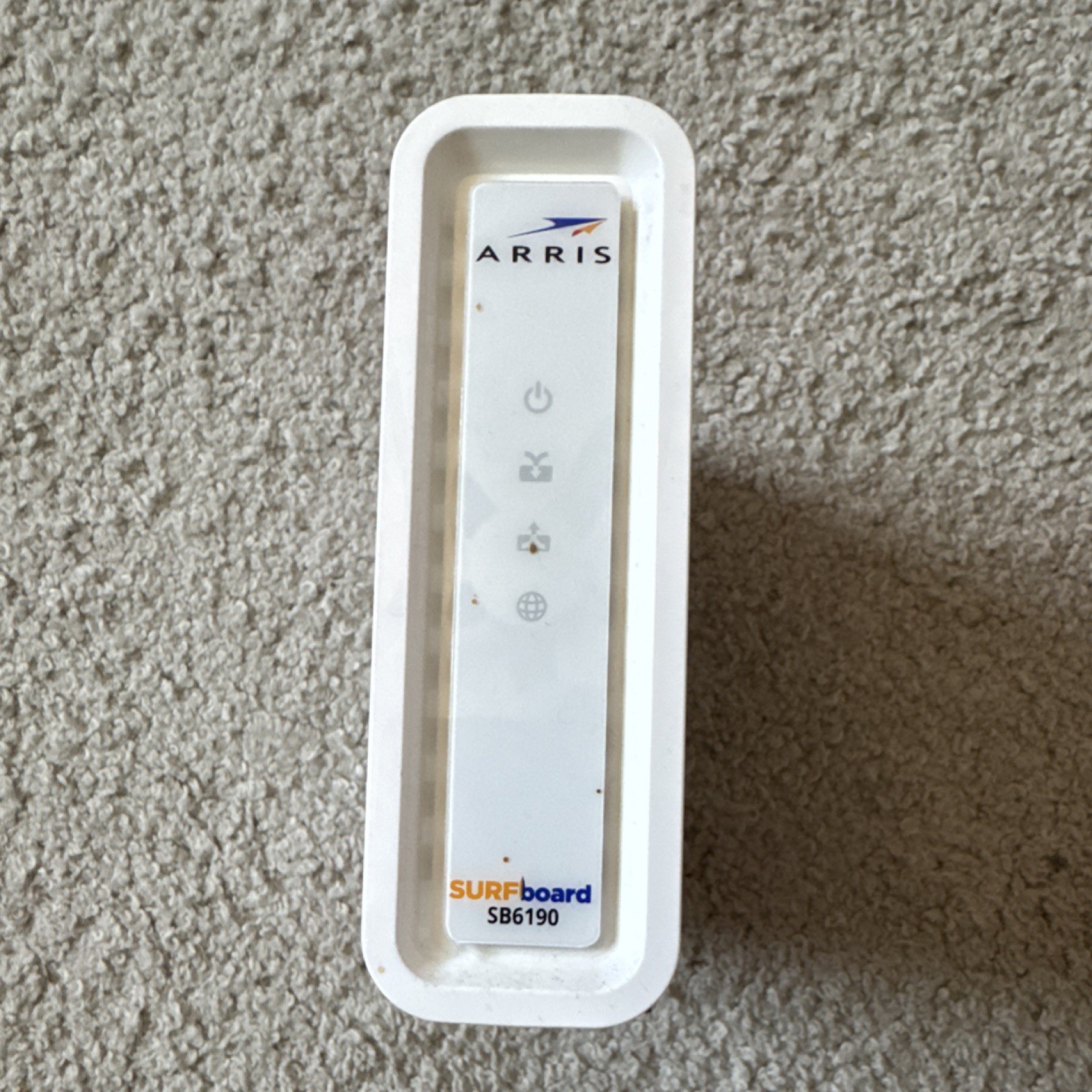 ARRIS SURFboard SB6190 Cable Modem DOCSIS 3.0 White Ethernet RJ-45 Port