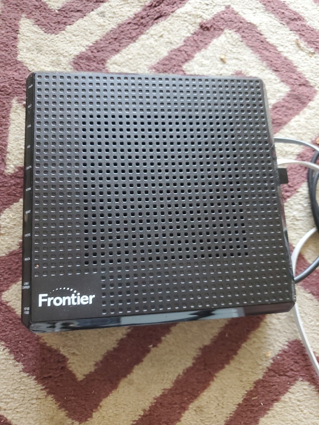 Arris ONT1000GI4-FTR Modem Frontier Fios Optic 10/100/1000 Nokia Cyber Power