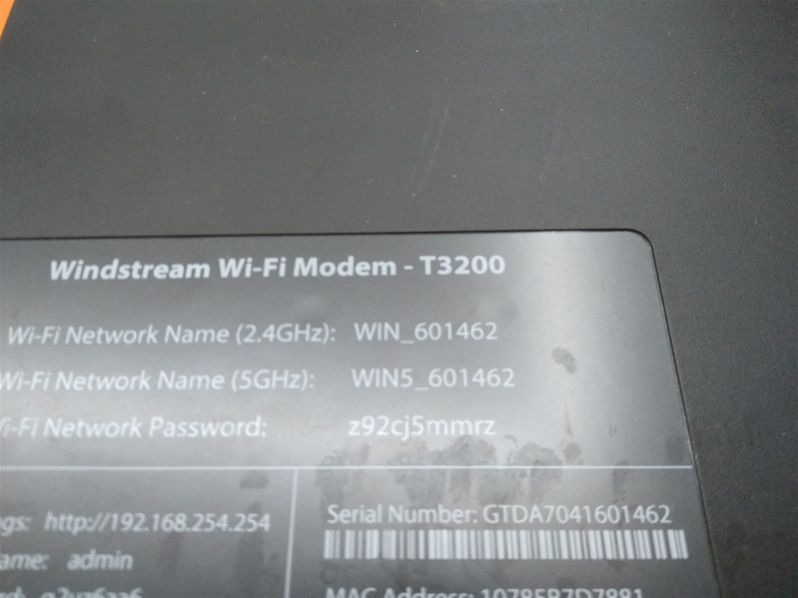 ⭐️⭐️⭐️⭐️⭐Windstream Wi-Fi Modem T3200 Wireless AC Gateway Router ** No Cords **