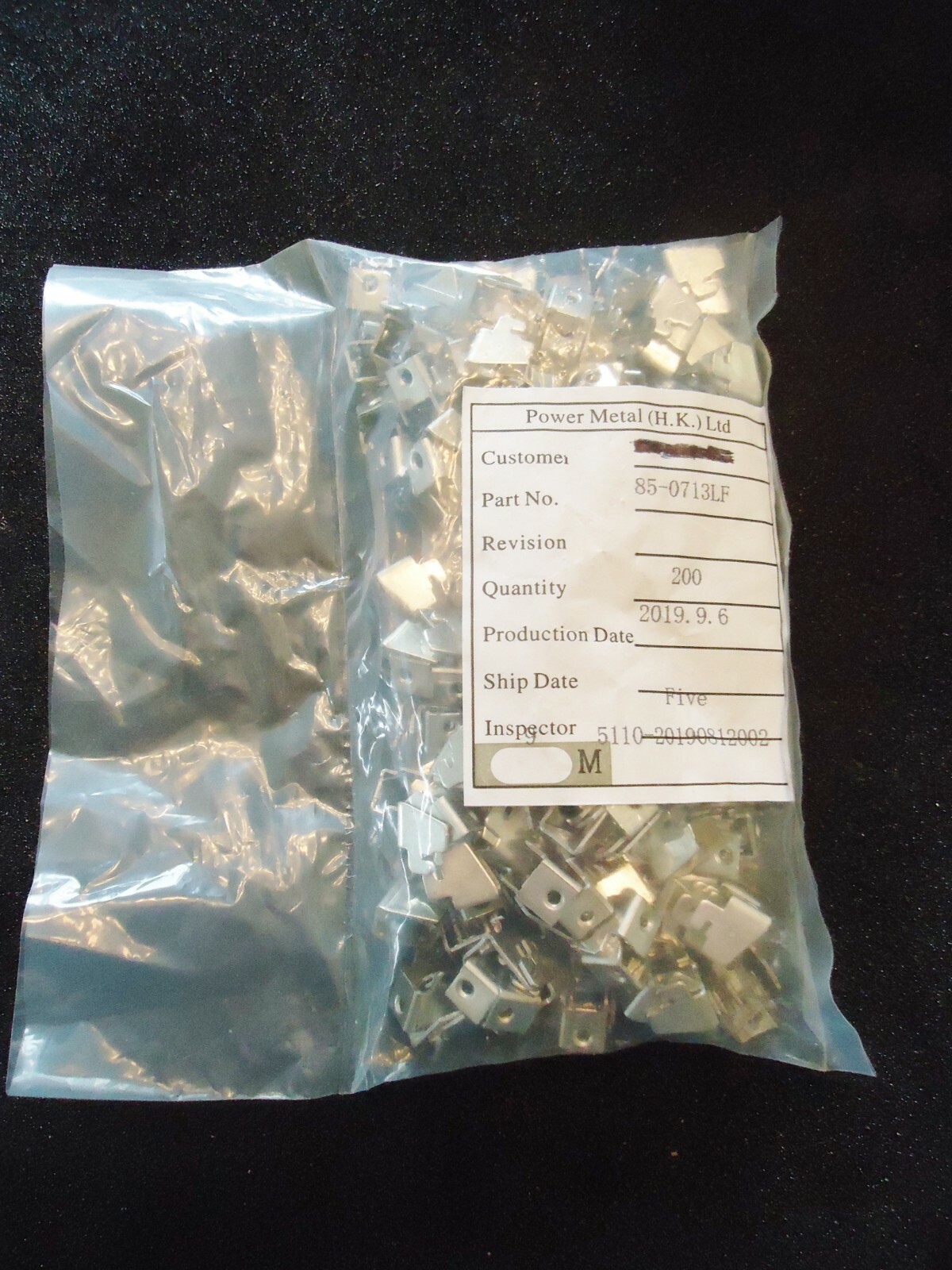 200 New Power Metal(H.K.) LTD. 85-0713LF MS Bracket Modem Ground