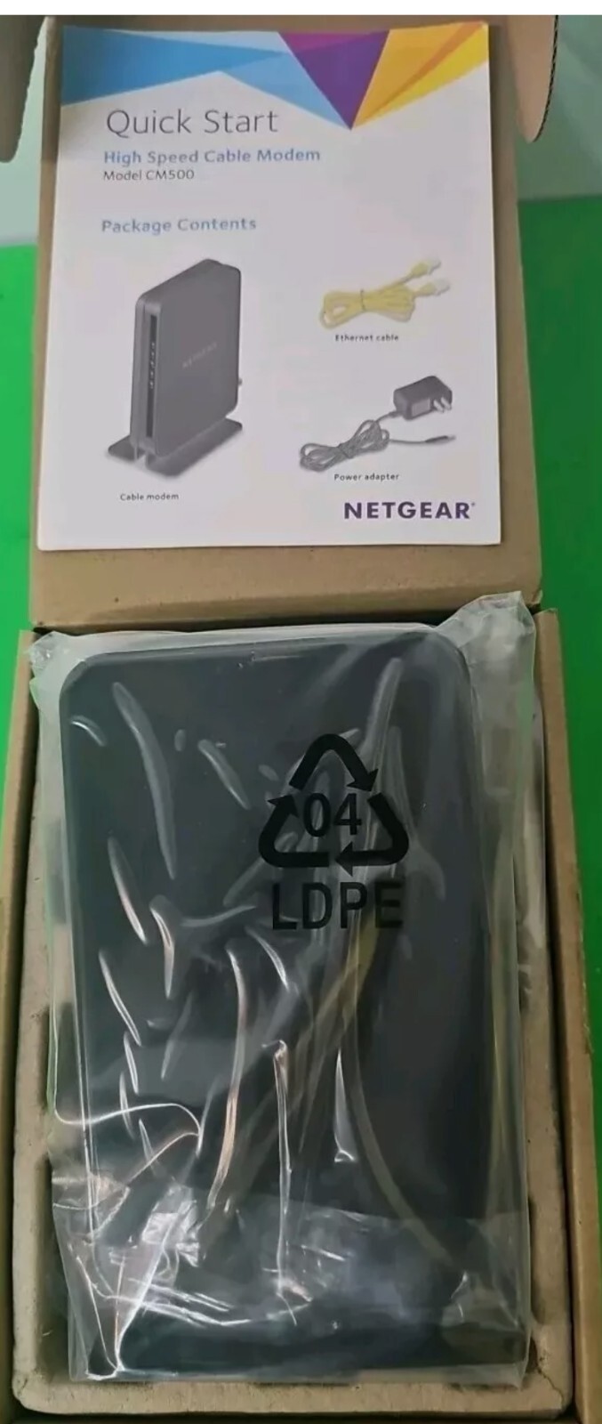 NETGEAR CM500 High Speed Cable Modem 680 Mbps open box