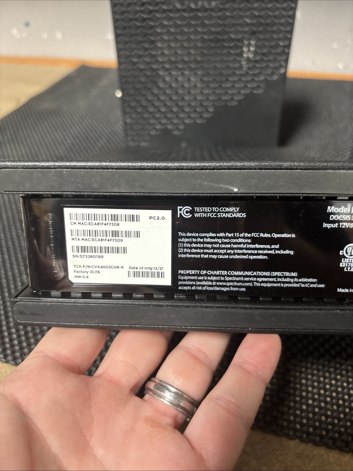 (4)Spectrum Cable Modem – EU2251 DOCSIS 3.1 eMTA! No Power Cords Included!!