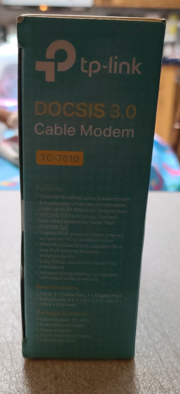 TP-Link TC-7610 DOCSIS 3.0 Cable Modem