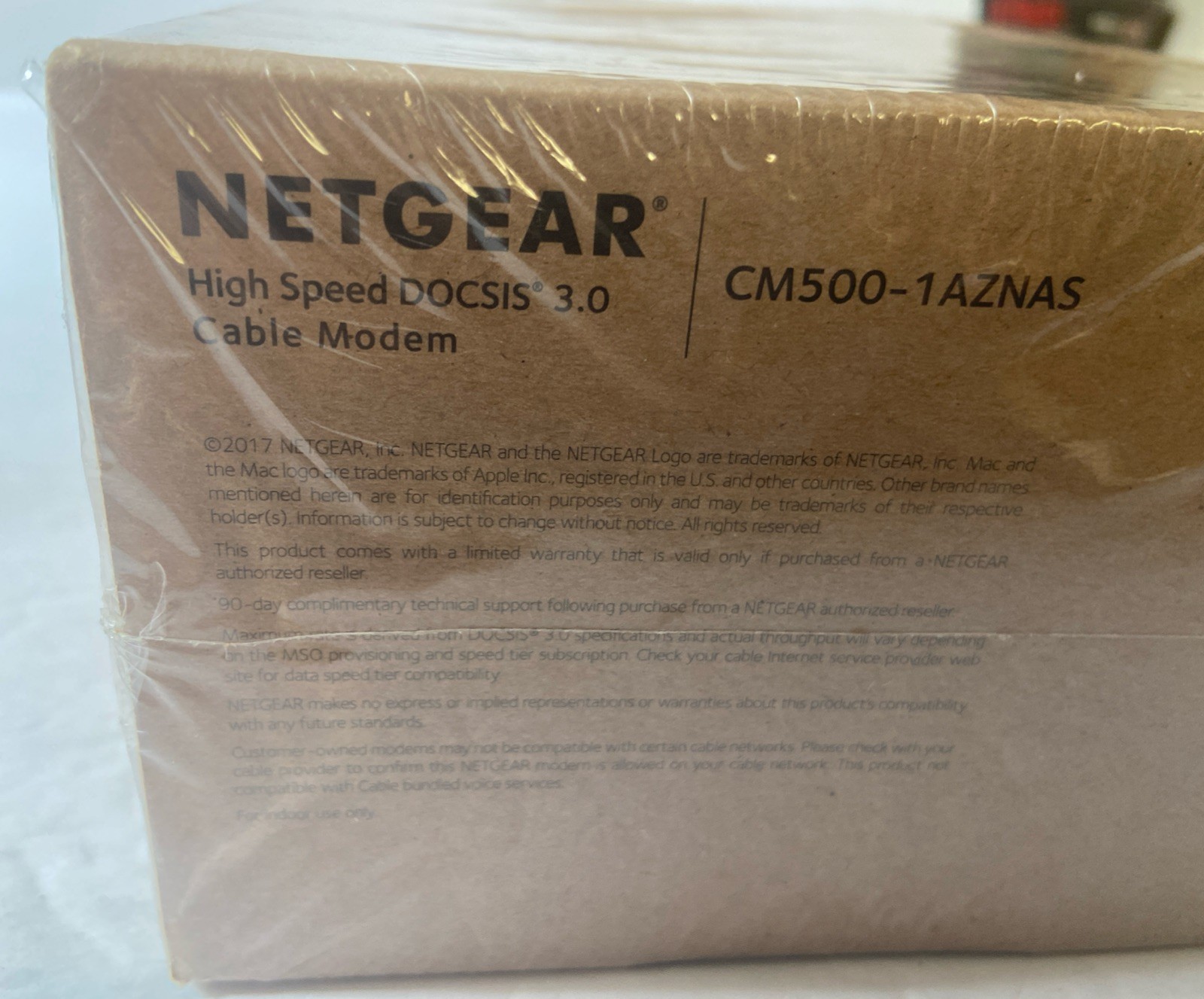 Factory Sealed Netgear High Speed Cable Modem Model CM500 – 1AZNAS DOCSIS 3.0