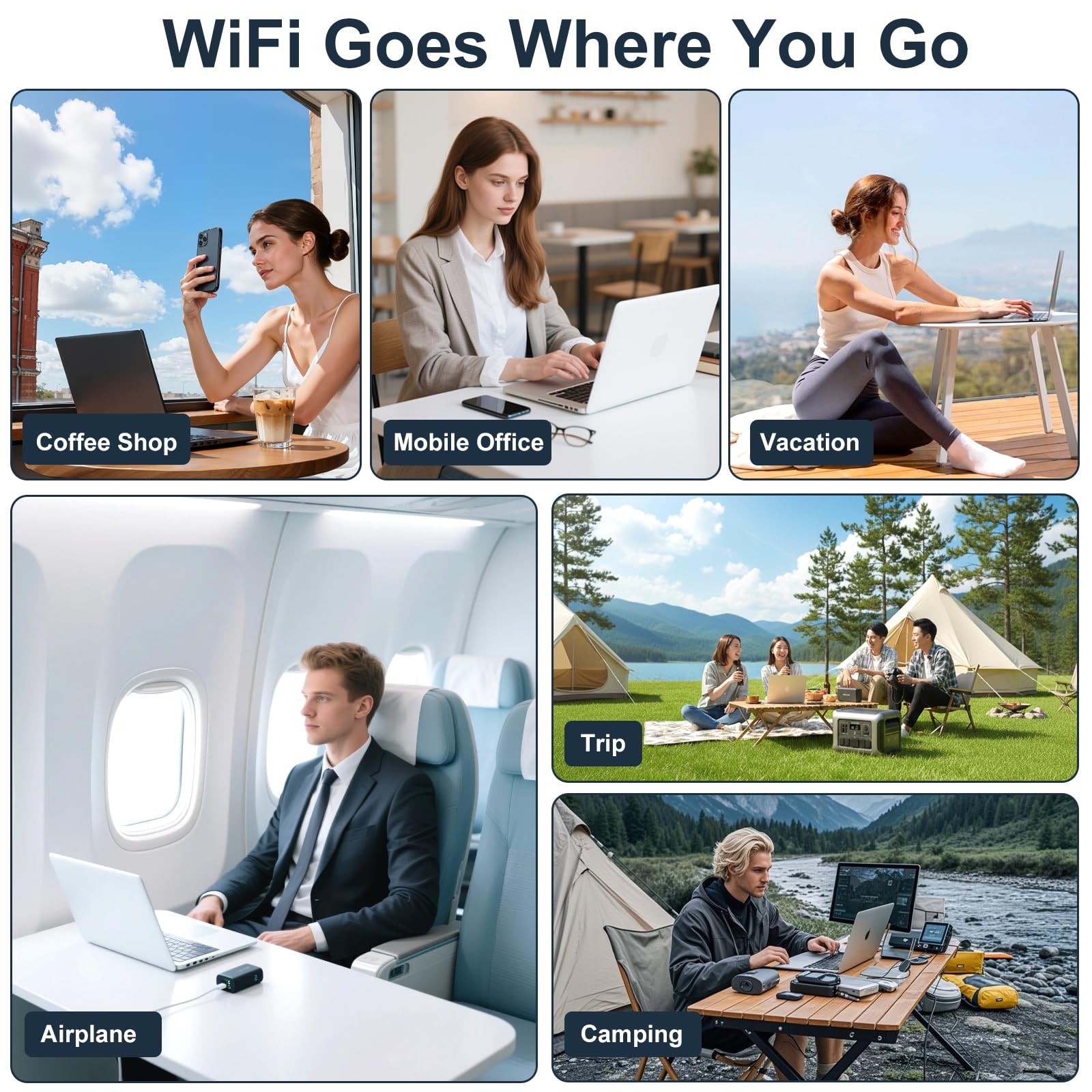 4G LTE Mobile Hotspot Device,Portable WiFi Hotspot for Travel in 200+ Countri…