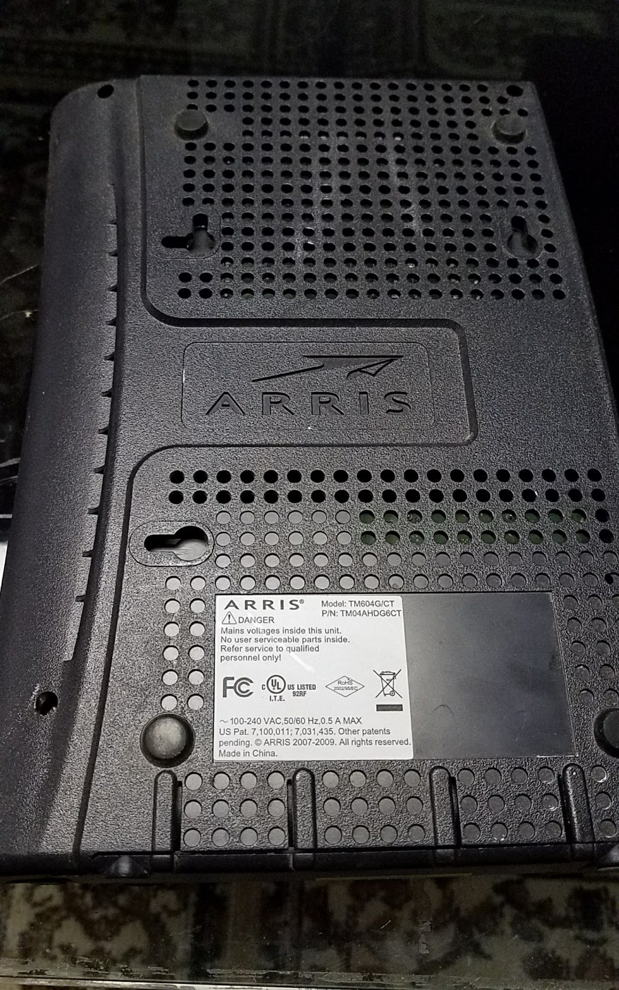 ARRIS TM604G/CT Comcast Cable Telephony Modem VOIP Touchstone TM04AHDG6CT