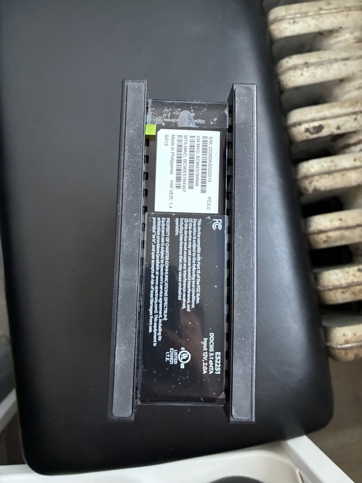 Spectrum ES2251 eMTA High Speed DOCSIS 3.1 Modem 2.5 Gbps
