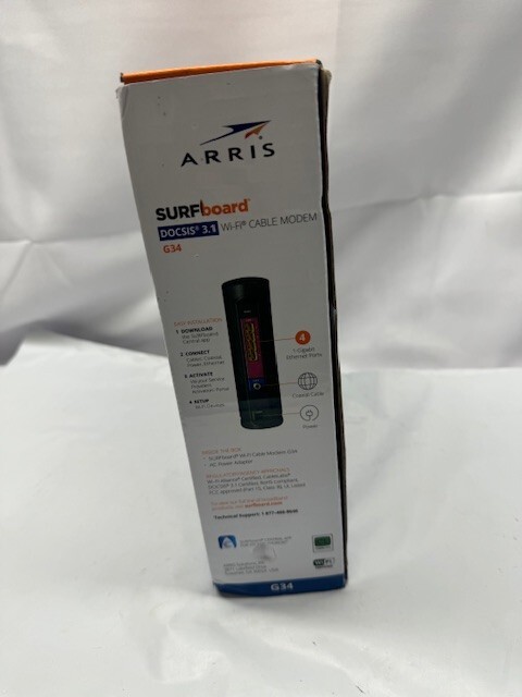 Arris SURFboard G34 WiFi-6 Cable Modem Dual-Band AX3000 *New-Box Damage