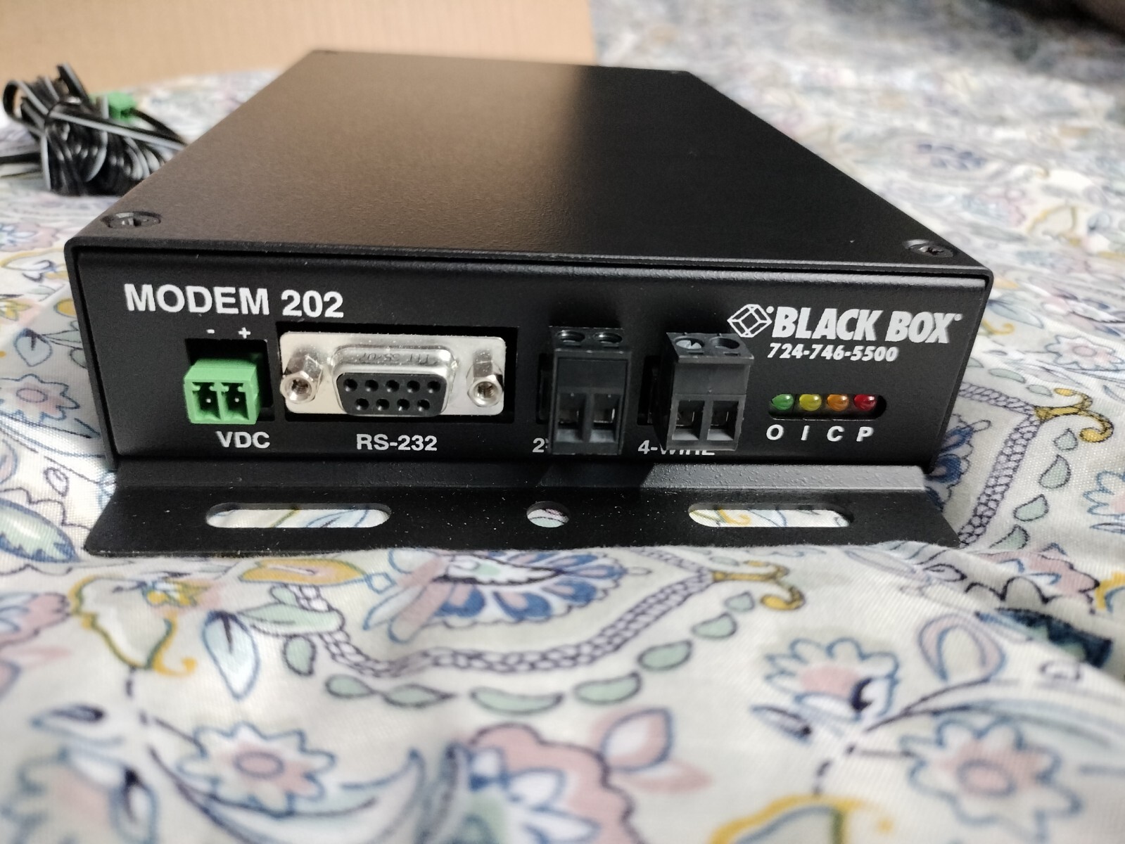 Black Box MD845A-R2: Analog Async Bell 202 Modem 202T Leased-Line AC Power: RARE