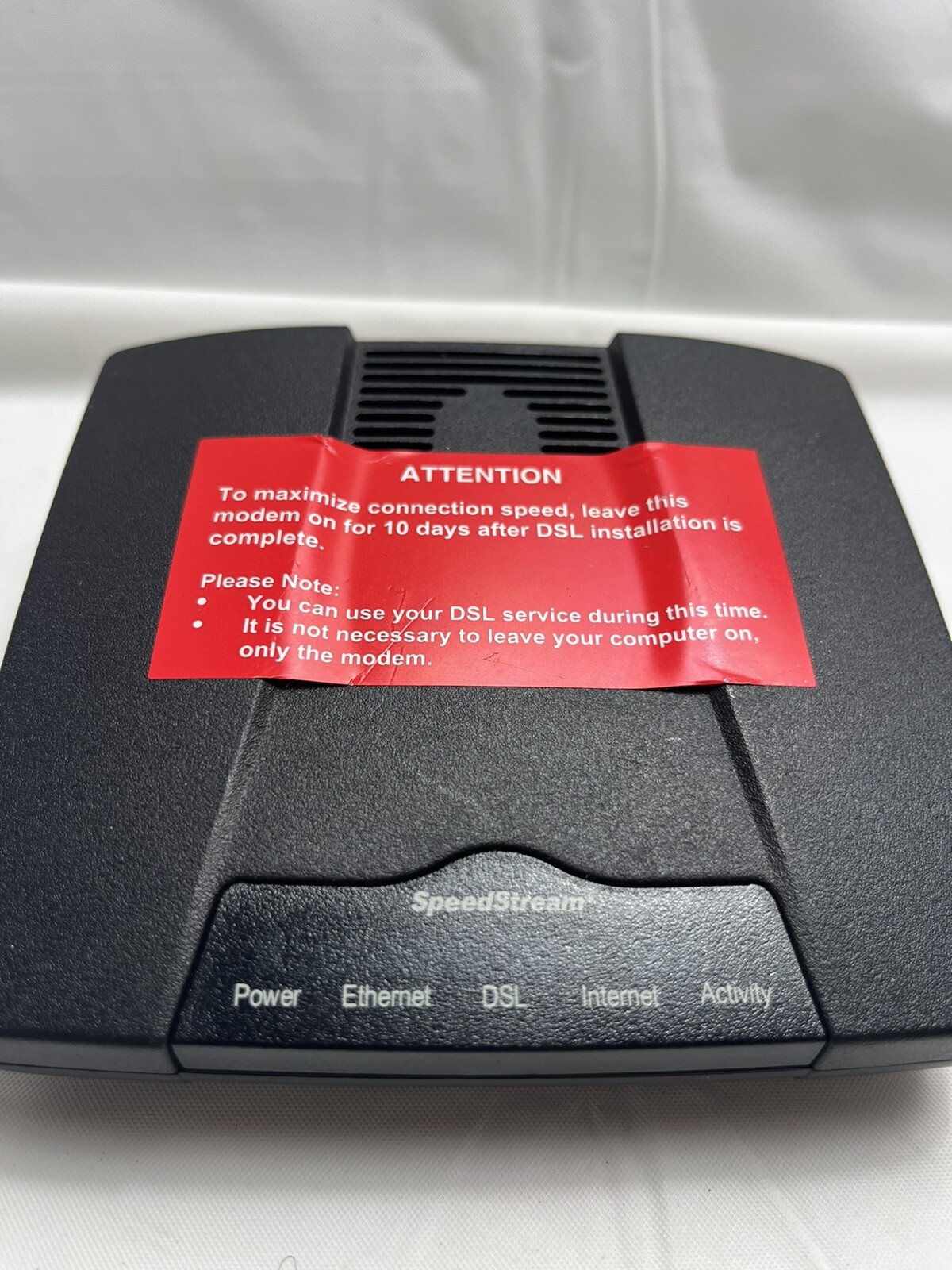 Siemens SpeedStream 4100 Ethernet ADSL 060-D141-A39 Modem Only No AC Adapter