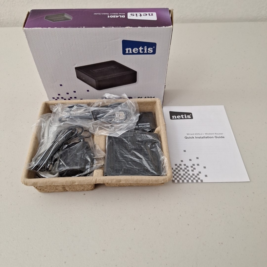 Netis Systems 2-in-1 Modem and Router (DL4201) Wired ADSL2/2+ MODEM & ROUTER New