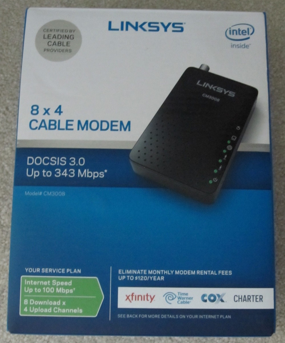 Linksys DOCSIS 3.0 CM3008 Cable Modem