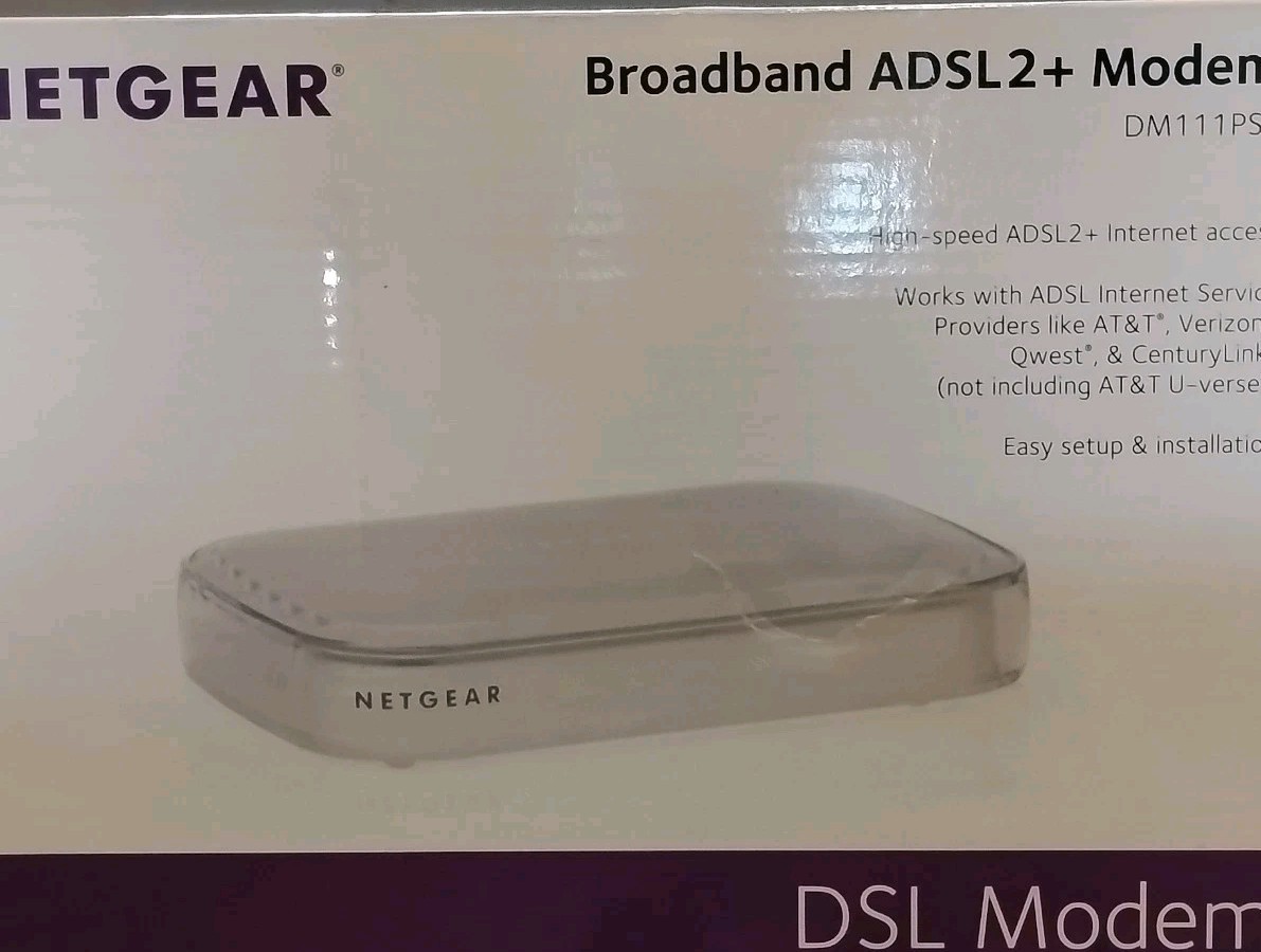 NETGEAR Broadband ADSL2+ Modem DM111PSP DSL Modem Tested