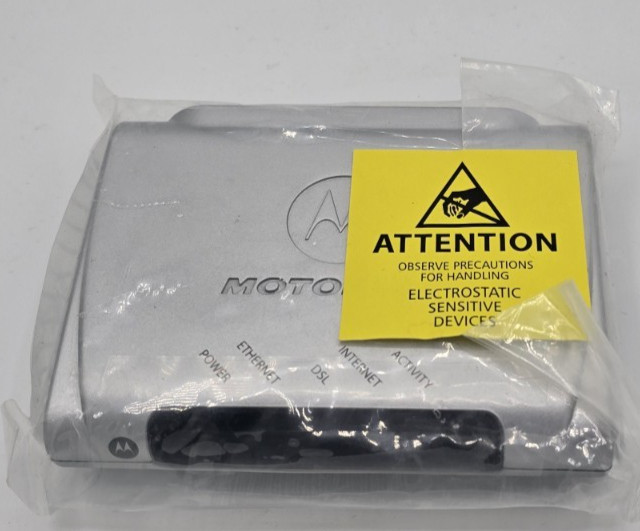 Motorola 2210-02-1006 Modem Silver with Ethernet Cord & Without Power Cord