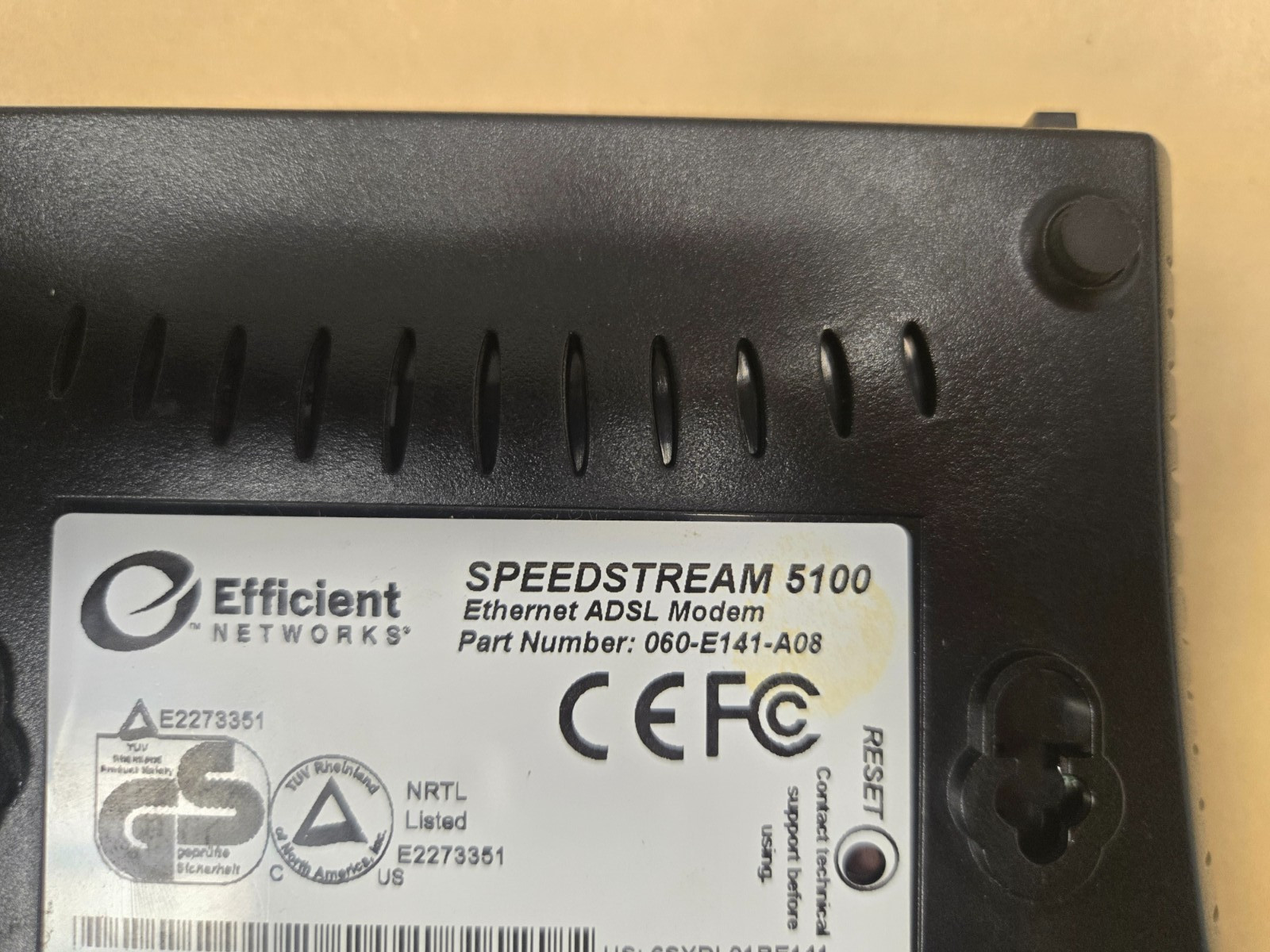 Speedstream – 5100 DSL Modem Wired Ethernet