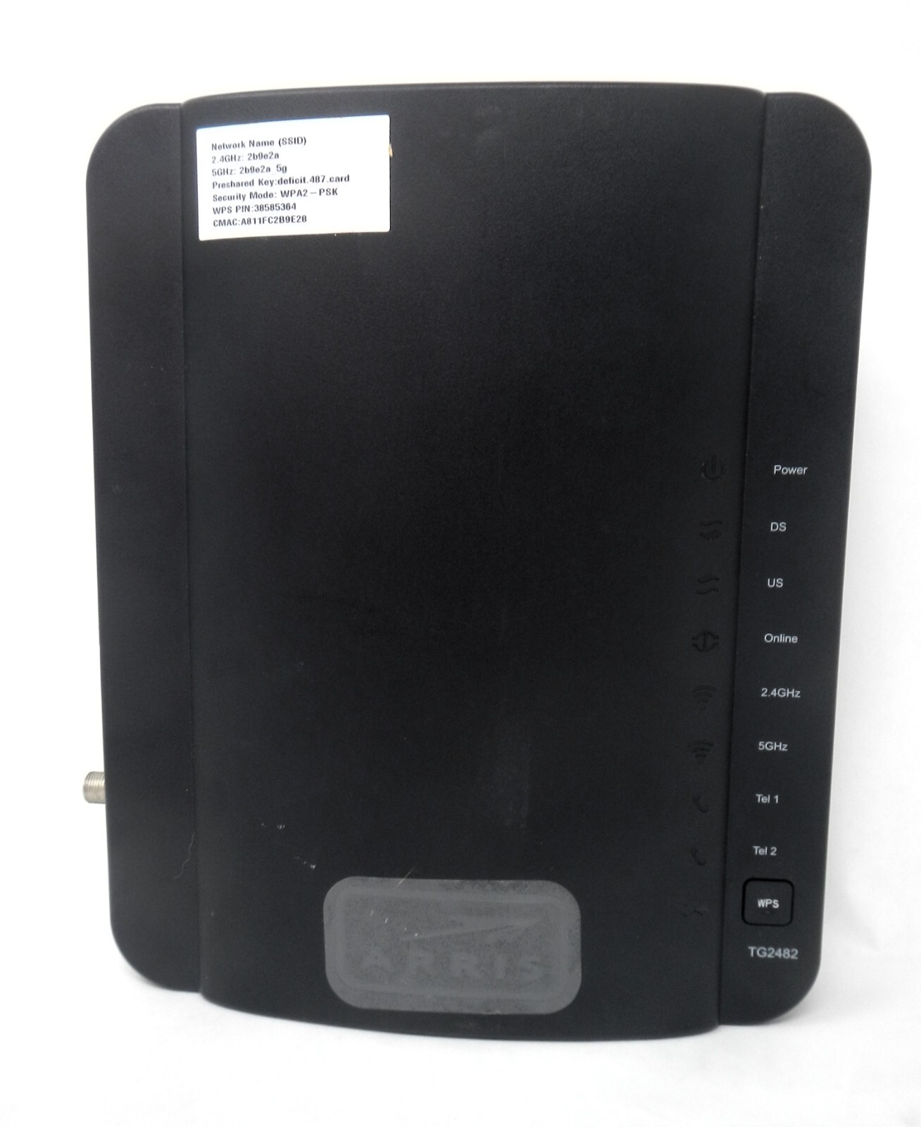 Arris TG1672G Gateway WIFI 2.5GHz – 5.0GHz 4 Port Modem