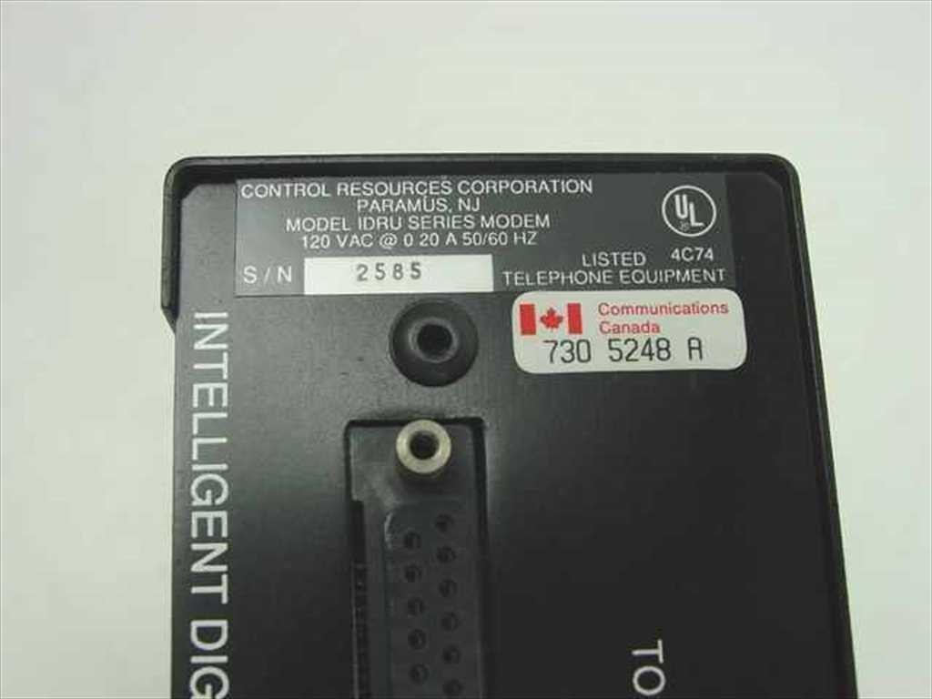 CRC IDRU-II Intelligent Digital Recovery Unit 14,4 120VAC @ 0.20A 50/60Hz
