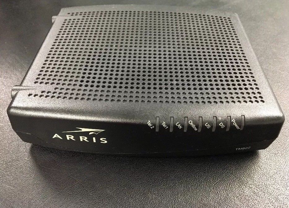 ARRIS Cable Modem, Model TM822g w/ Battery
