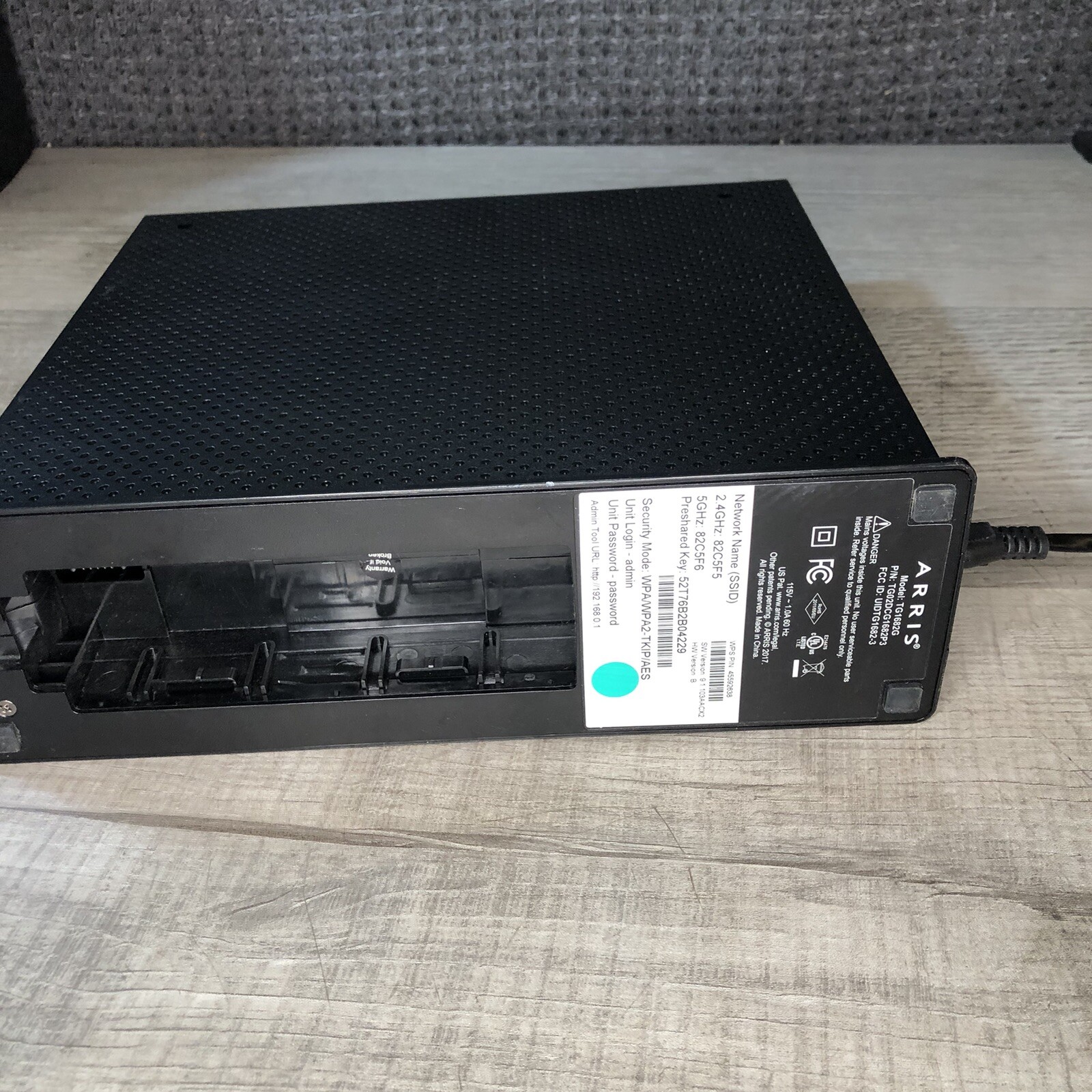 Arris TG1682G Dual Band Wireless 802.11ac Router With Power Cord