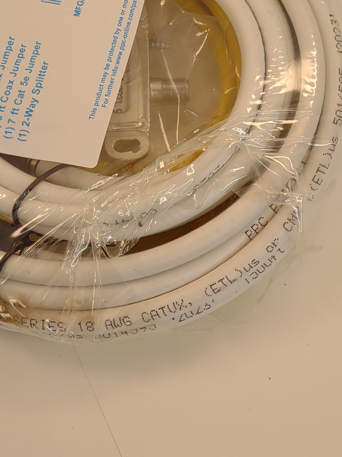 PPC 606211-PPC Kit 12ft 6ft Coax Jumper 7ft Cat 5e Jumper MFG#CH-SIK-DATA-02B