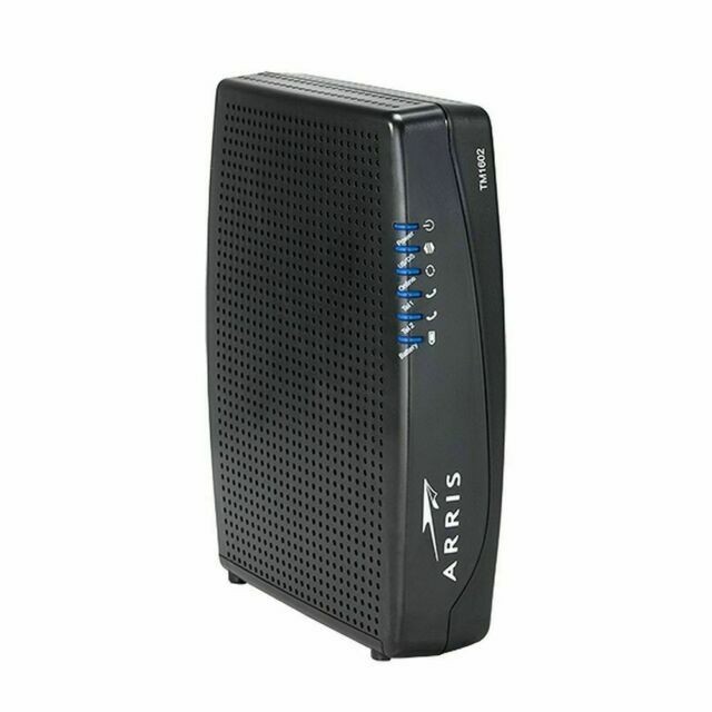 ARRIS Touchstone TM1602A DOCSIS 3.0 E-MTA INCLUDES ETHERNET and COAXIAL CABLES