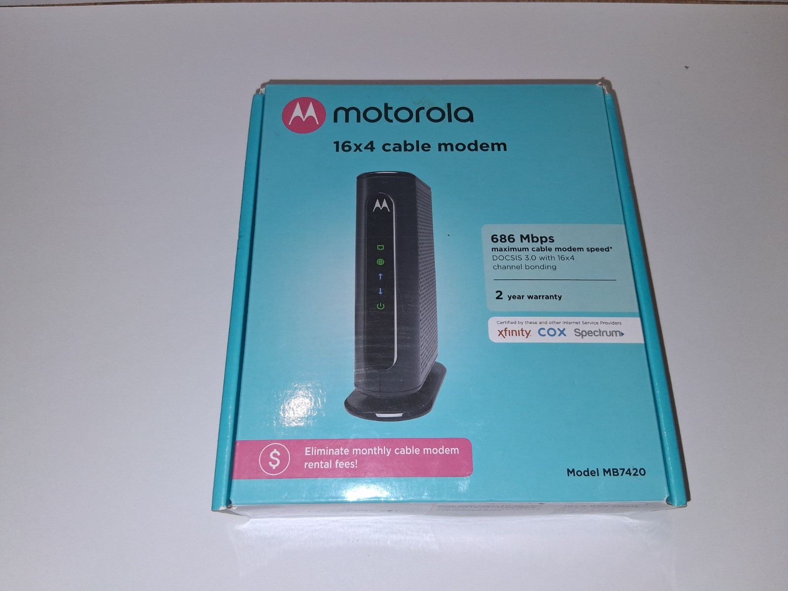 Motorola MB742010 686mbps DOCSIS 3.0 Cable Modem