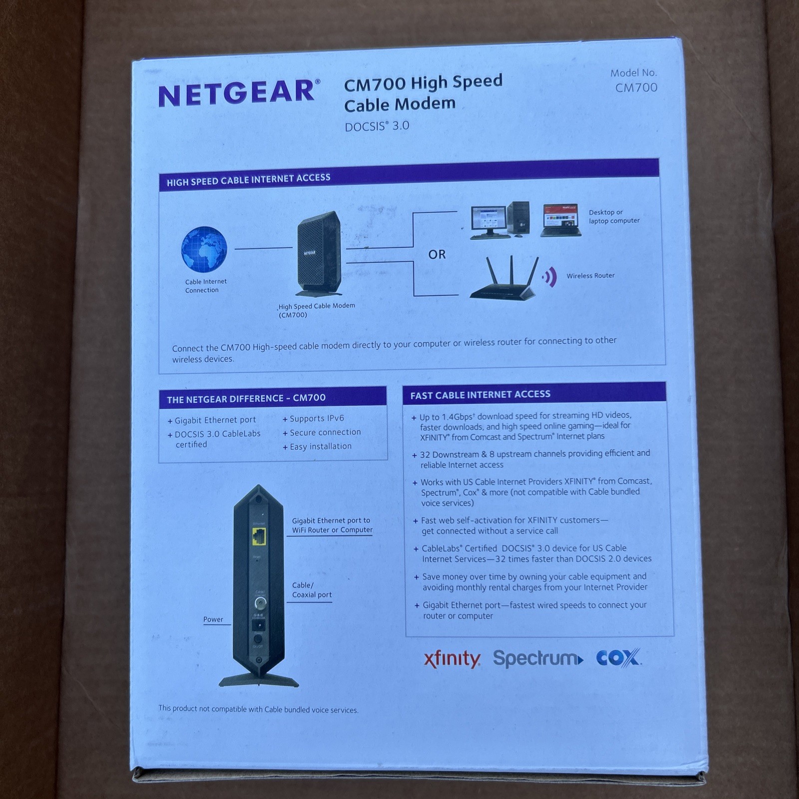 NIB NETGEAR CM700 High Speed Cable Modem
