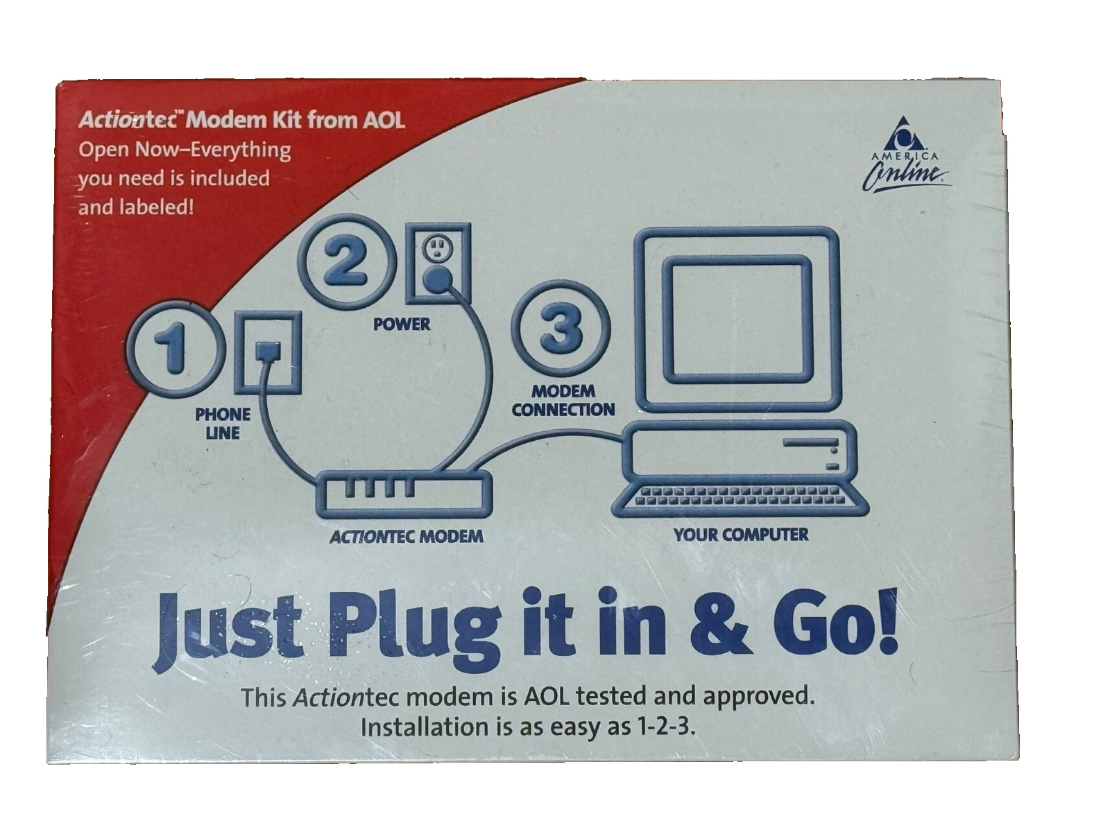 Actiontec Modem Kit for AOL, Stay online longer without interruption.