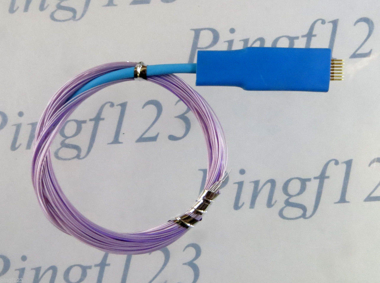 1 pc 0.95mm pitch 1×6 position Spring Loaded Pogo Pin Adapter