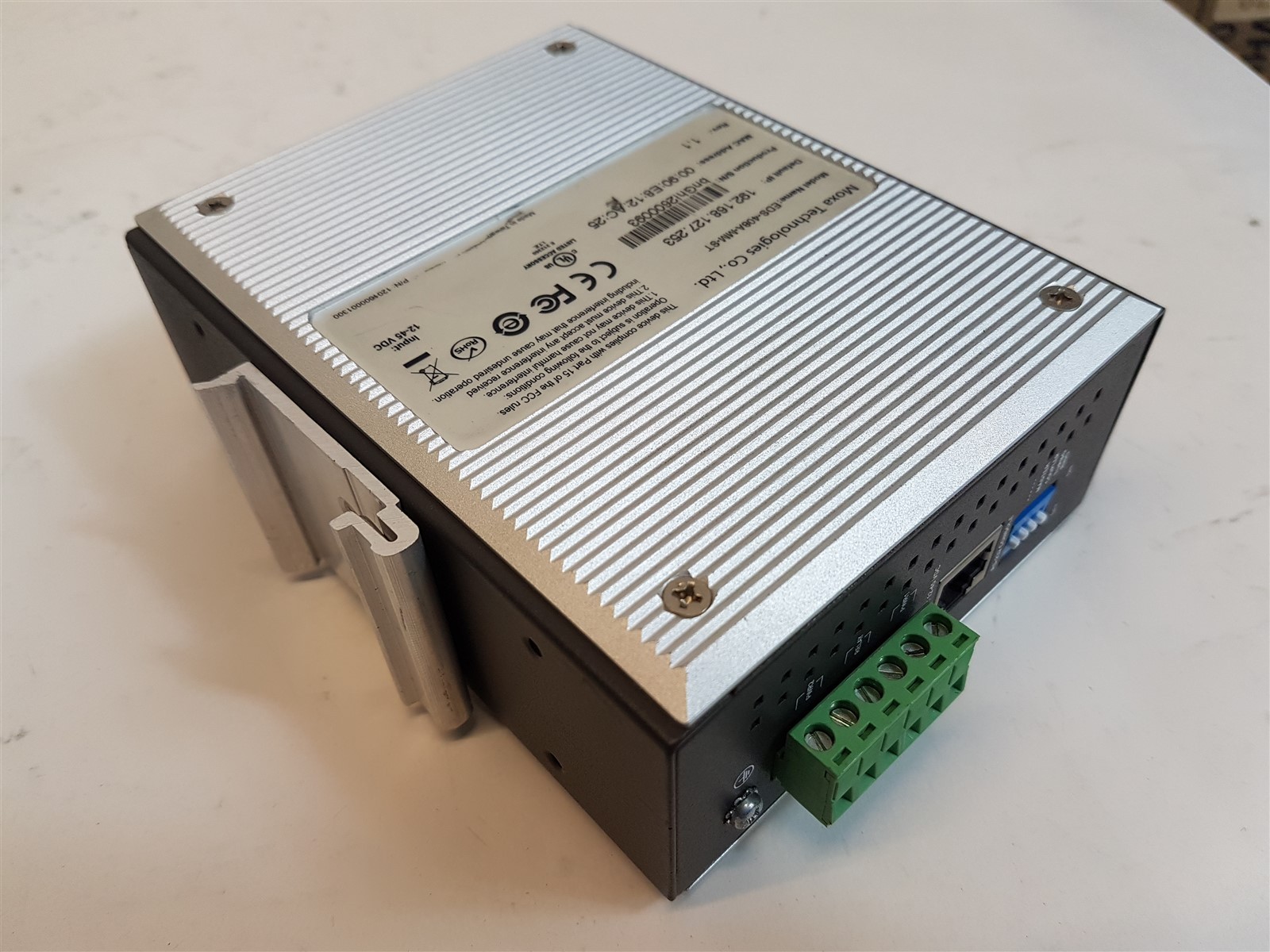 Moxa EDS-408A-MM-ST Rev-1.1 EtherDevice Switch 6-port In: 12-45VDC – Unused