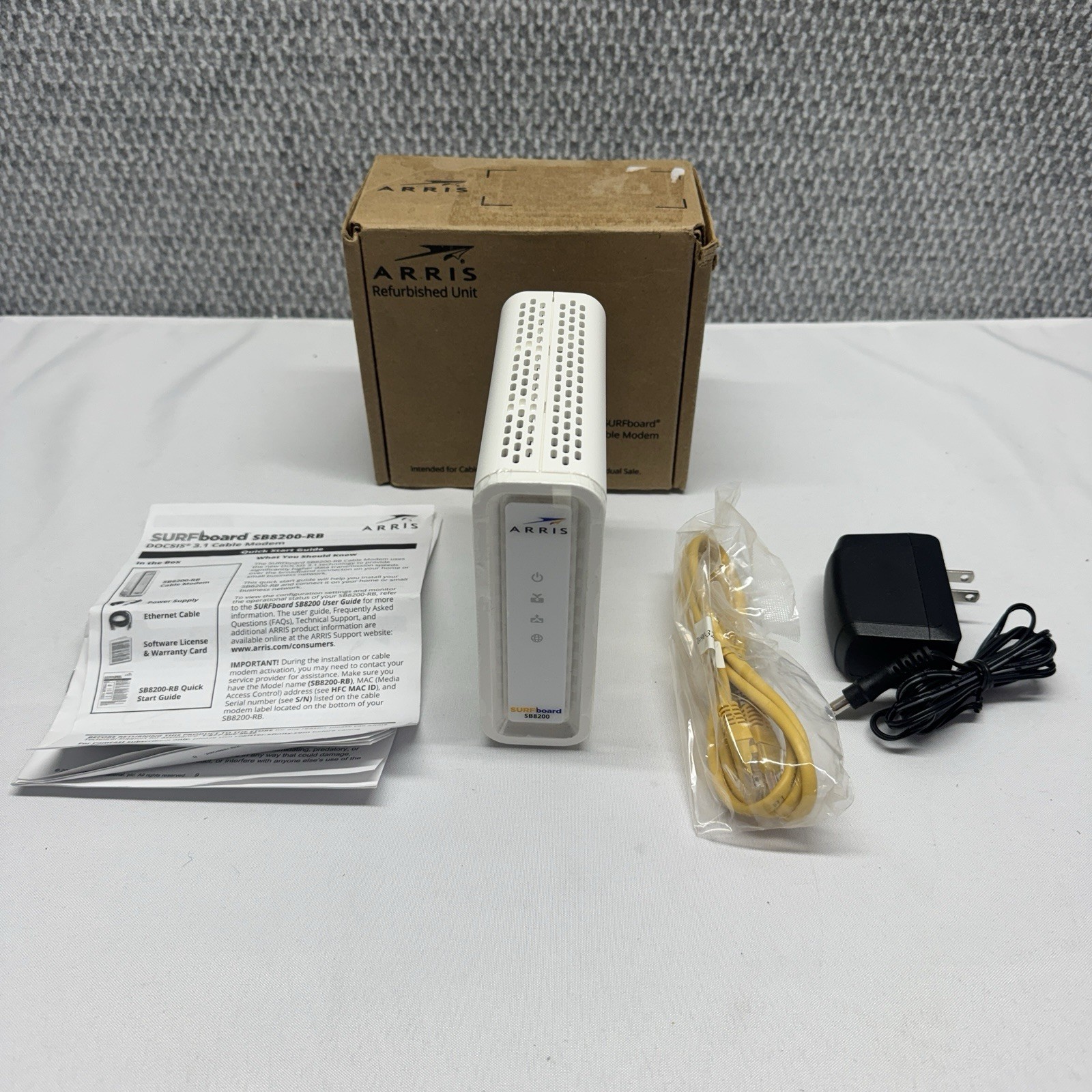 ARRIS SURFboard SB8200 RB Docsis 3.0 Cable Modem – Refurbished Never Used