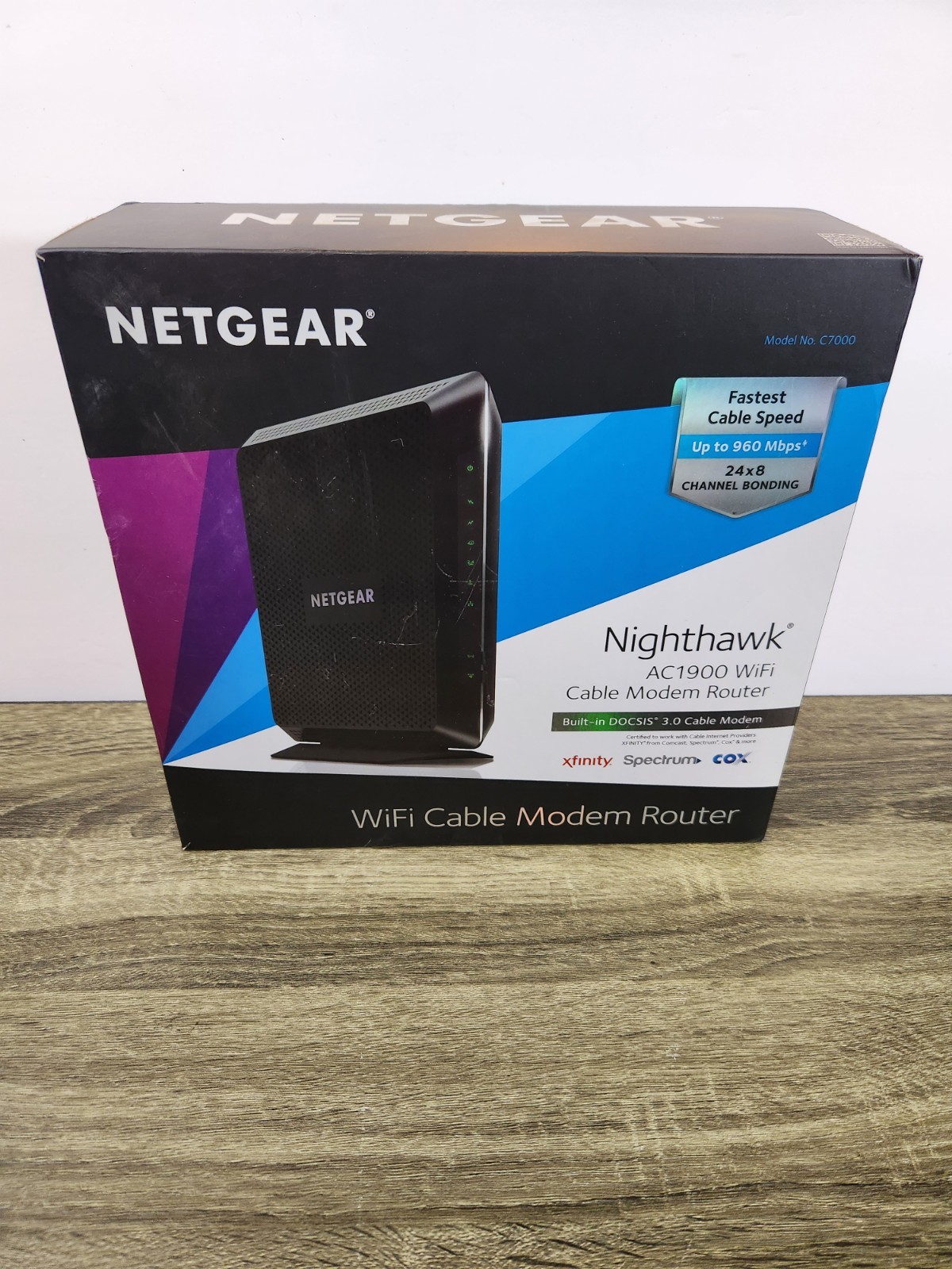 NETGEAR Nighthawk WiFi Cable Modem Router AC1900: Model C7000v2 DOCSIS 3.0